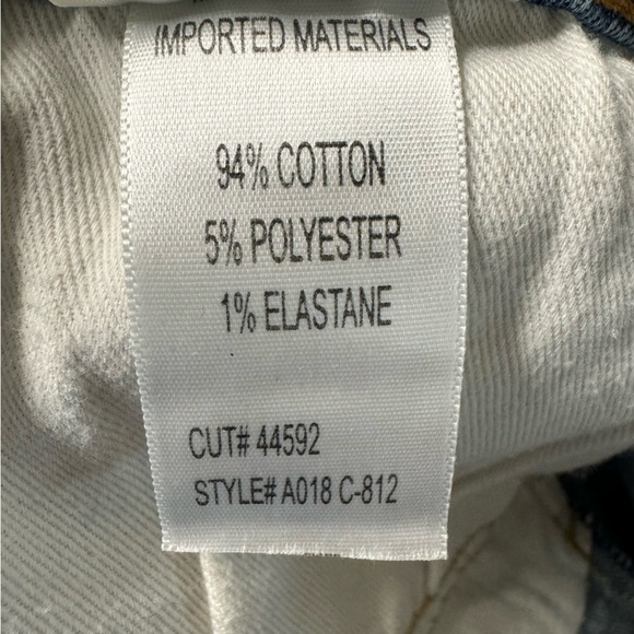 AGOLDE Sophie Crop Jean Chewed Hem & Waistband Size 30 Distressed Destroyed - Picture 12 of 14